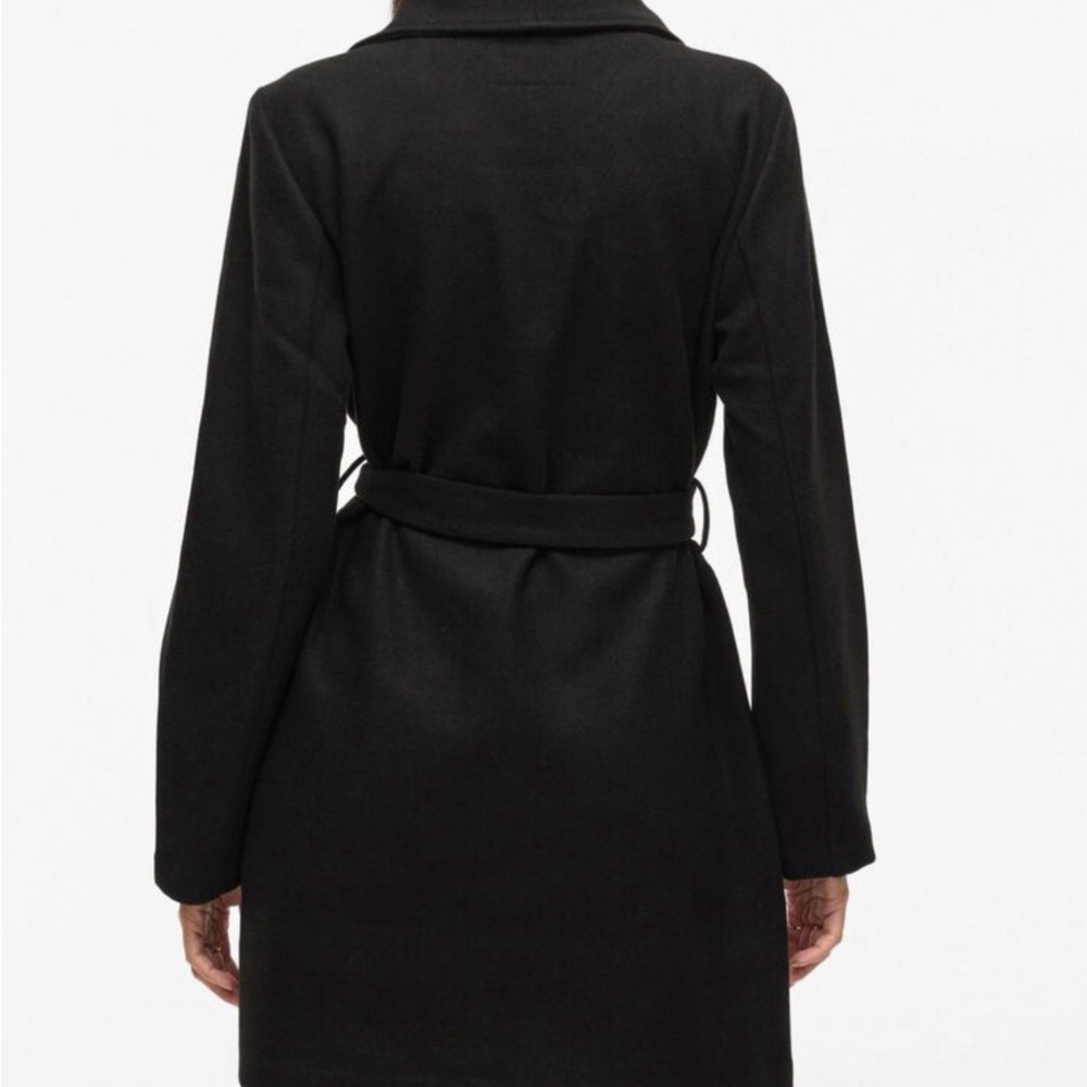 Iris Black Trench Coat - Picture 6 of 9